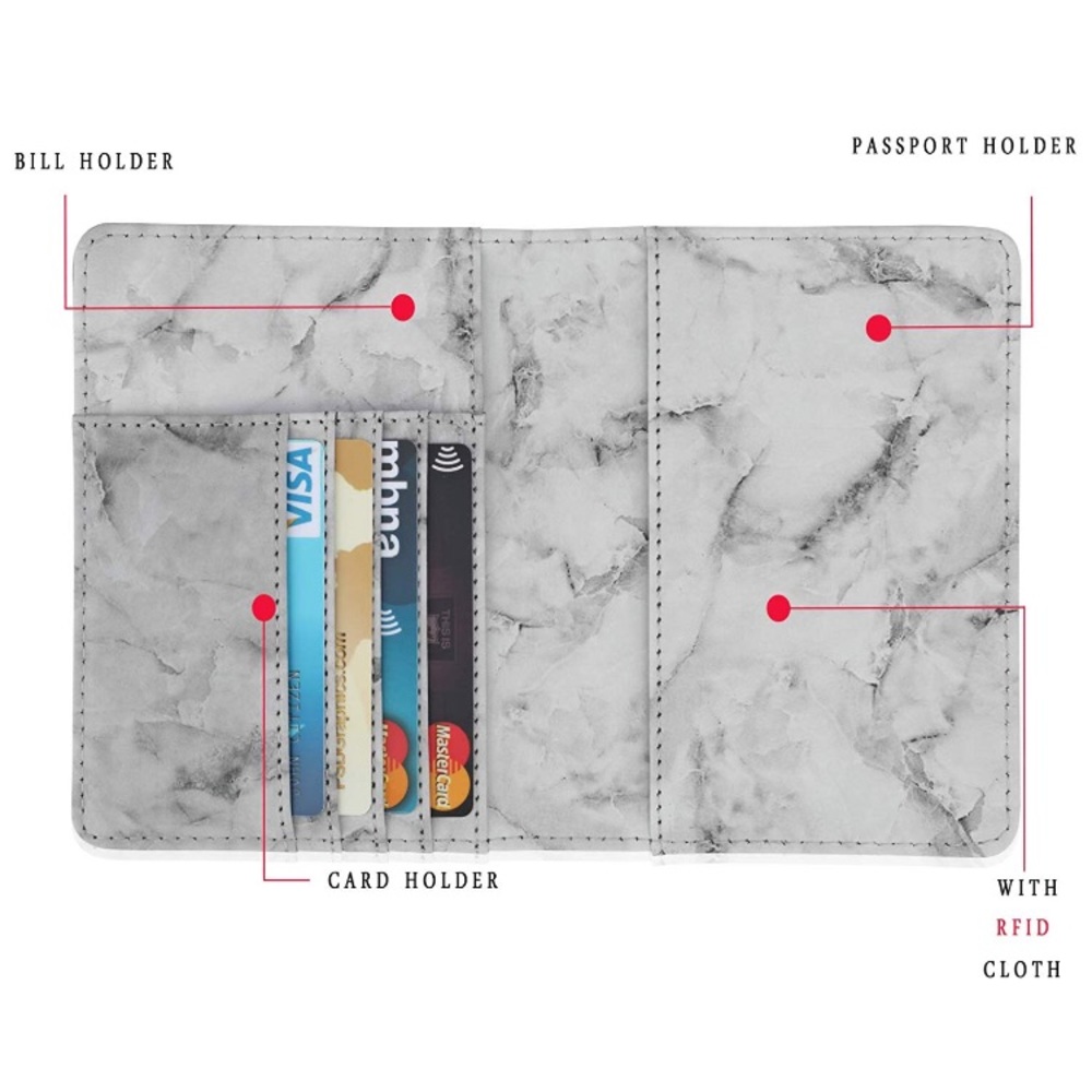 CHIC’ MARBLE GREY Passport holder *NWT* - Picture 6 of 6